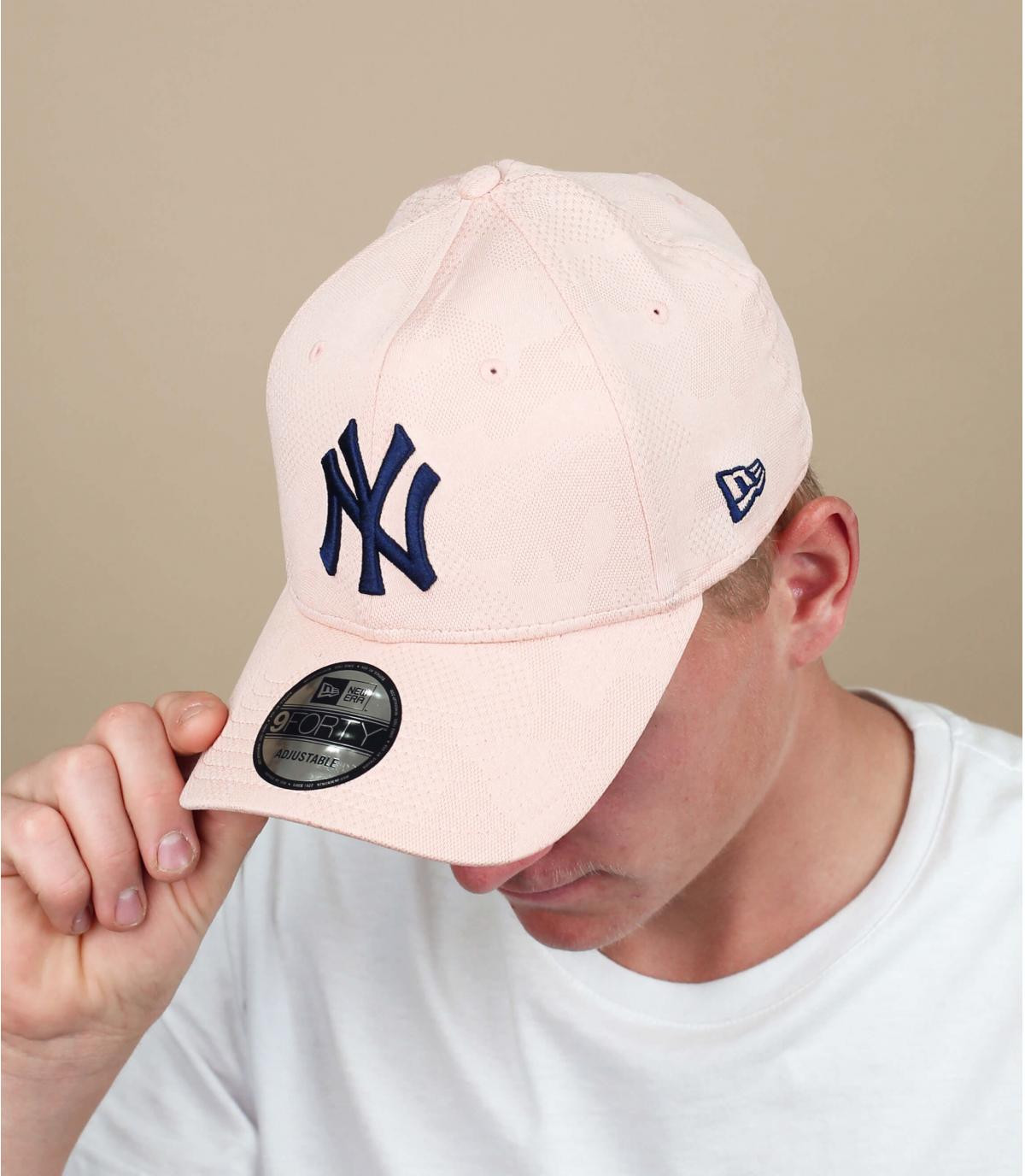 blauw roze NY cap Enginneered Plus NY 940 blush navy